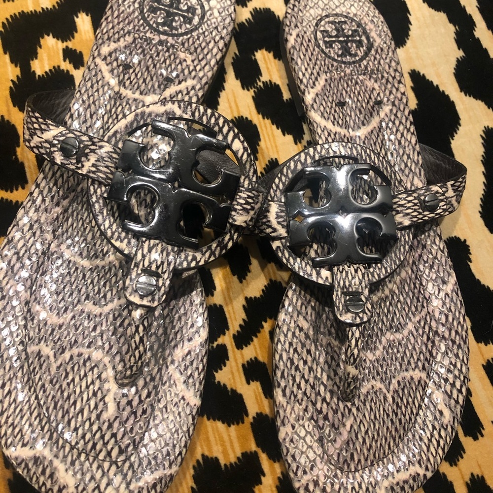 Tory Burch Snakeskin Miller Sandal